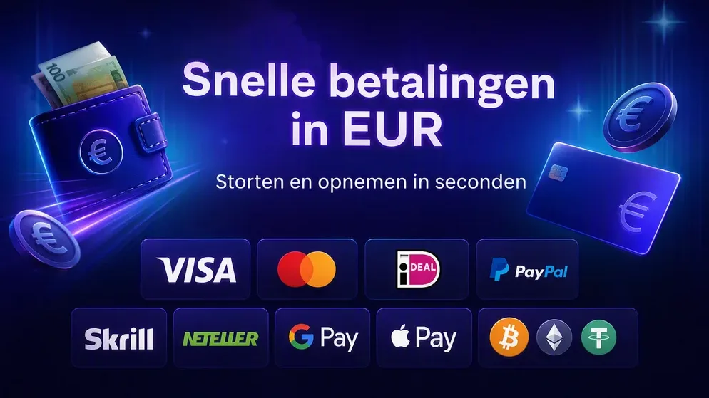 betalingslogo's Visa Mastercard iDEAL crypto in rij
