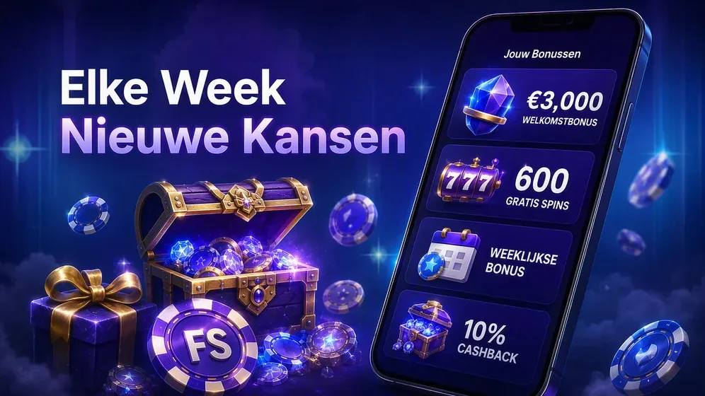Smartphone met casino bonussen en gratis spins op het scherm